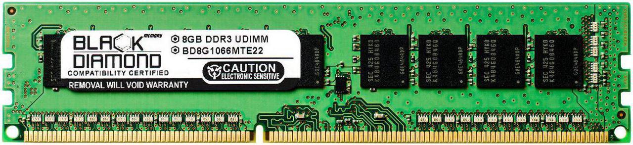 8GB RAM Memory for Dell PowerEdge M620 240pin PC3-8500 DDR3 ECC UDIMM 1066MHz Black Diamond Memory Module Upgrade