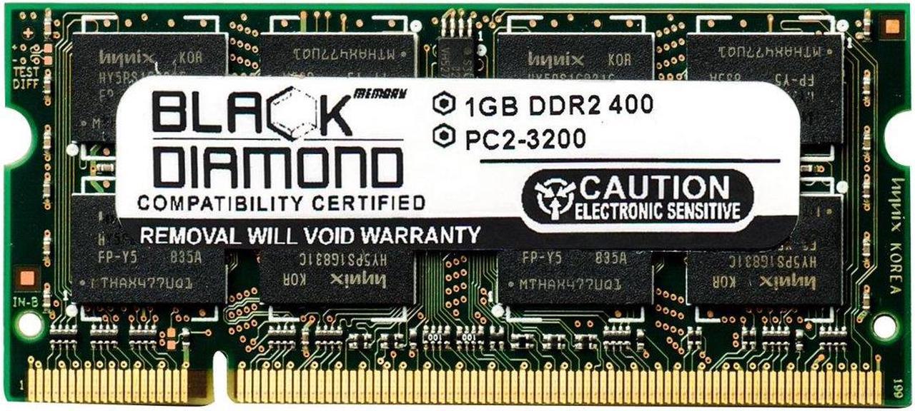 1GB Black Diamond Memory Module for Toshiba Portege R200 DDR2 SO-DIMM 200pin PC2-3200 400MHz Upgrade