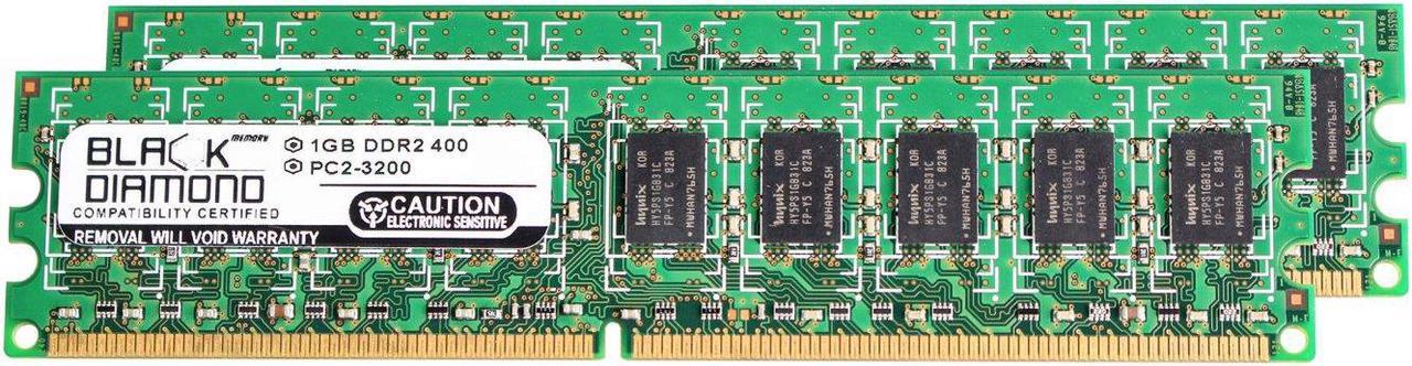 1GB RAM Memory for SuperMicro PDSM Series PDSMP-I 240pin PC2-3200 DDR2 ECC UDIMM 400MHz Black Diamond Memory Module Upgrade