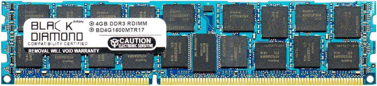 4GB RAM Memory for Asus Servers ESC2000 G2 240pin PC3-12800 DDR3 ECC Registered RDIMM 1600MHz Black Diamond Memory Module Upgrade