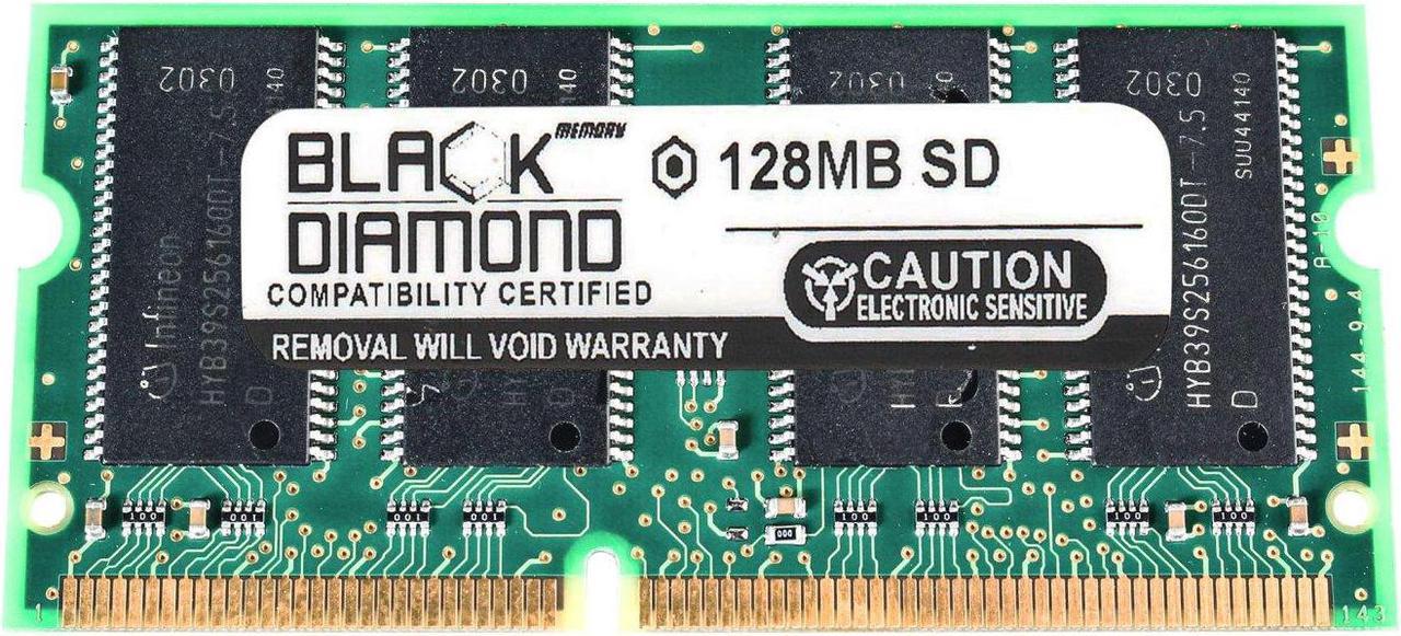 128MB Black Diamond Memory Module for Toshiba Satellite 1805-S274 SDRAM SO-DIMM 144pin PC100 100MHz Upgrade