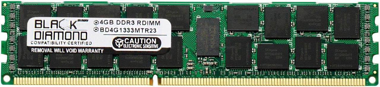 4GB RAM Memory for Asus RS Series RS702D-E6/PS8 240pin PC3-10600 DDR3 ECC Registered RDIMM 1333MHz Black Diamond Memory Module Upgrade