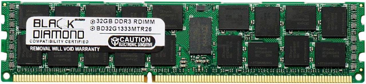 32GB RAM Memory for Dell Precision Workstation R5500 Black Diamond Memory Module DDR3 ECC Registered RDIMM 240pin PC3-10600 1333MHz Upgrade