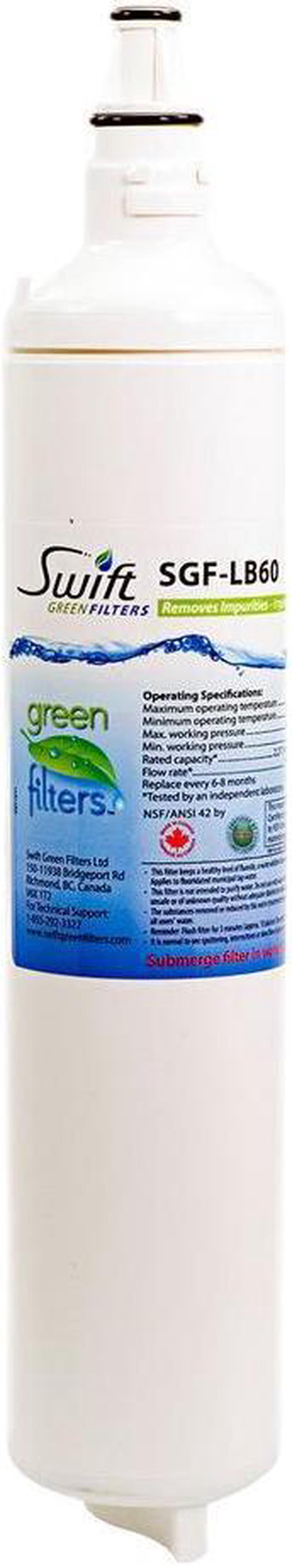 Alt view image 8 of 8 - Swift Green Filters SGF-LB60 Water Filter (Replacement for LG 5231JA2006B, LT 600P & 5231JA2005A)
