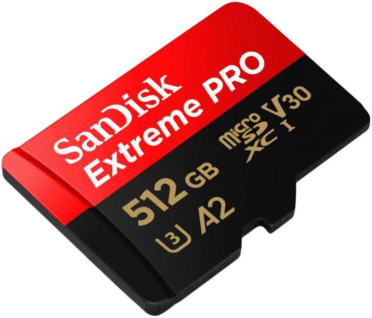 Alt view image 2 of 5 - Sandisk EXTREME PRO UHS-I 512 GB memory card MicroSDXC Class 10 SDSQXCZ-512G-GN6MA