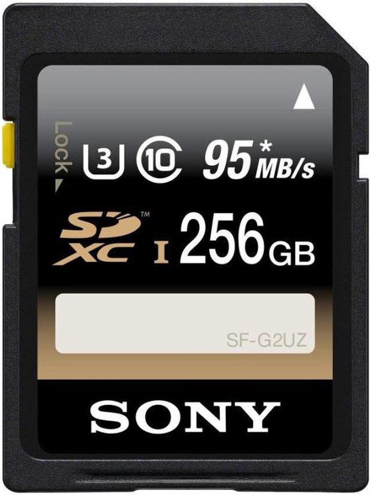 Sony 256GB SDXC UHS-3/U3 Class 10 Memory Card, Speed Up to 95MB/s (SF-G2UZ)