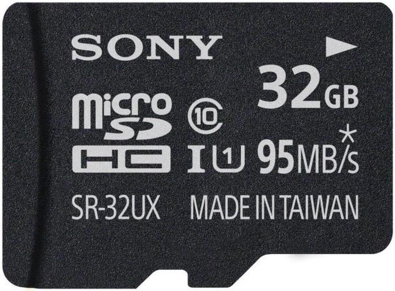 Sony SR-UX2A Series 32GB microSDHC UHS-I/U3 Class 10 Memory Card, Speed Up to 95MB/s (SR-32UX2A)