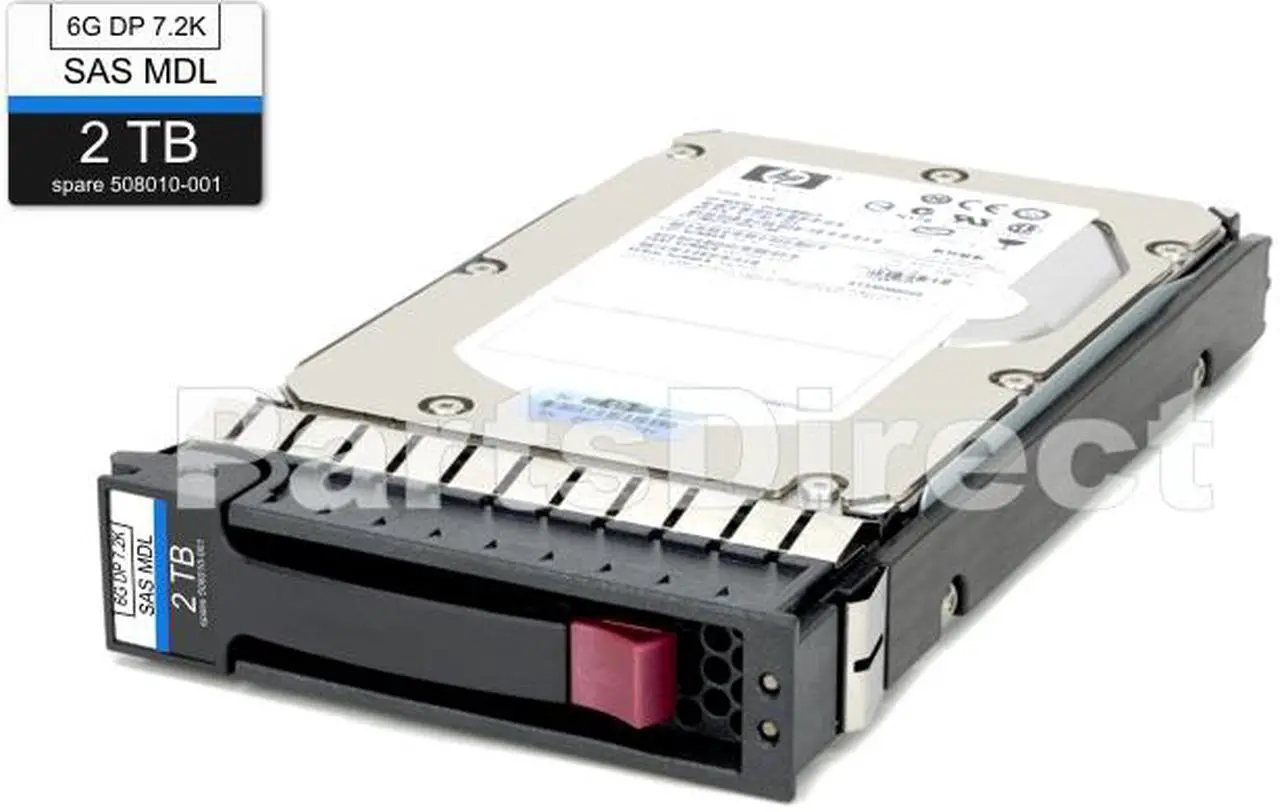 Alt view image 2 of 5 - HPE 507616-B21 2 TB Hard Drive - 3.5" Internal - SAS (6Gb/s SAS)
