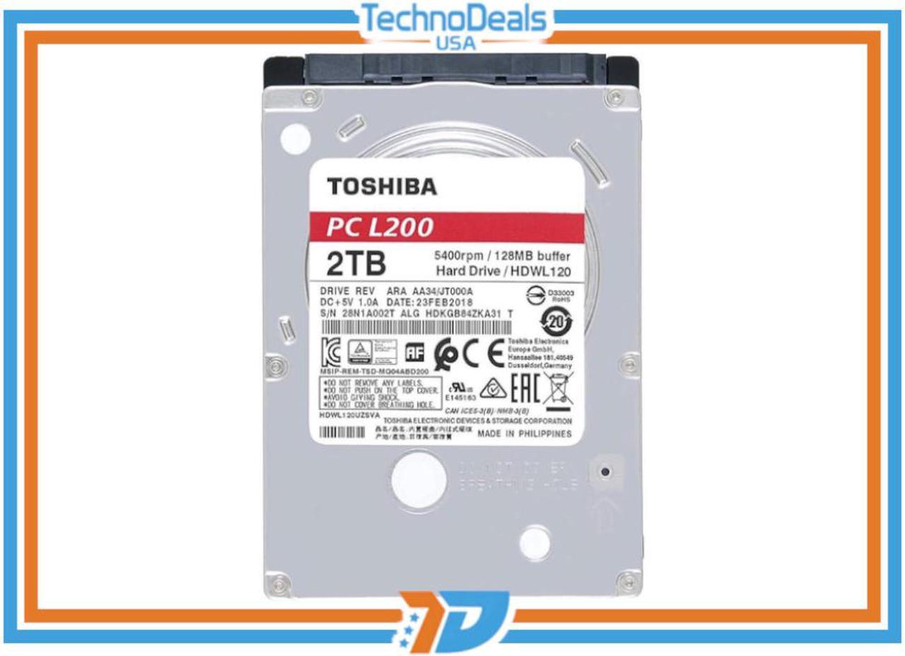 Toshiba L200 Laptop PC - Hard drive - 2 TB - internal - 2.5" - SATA 6Gb/s - 5400 rpm - buffer: 128 MB