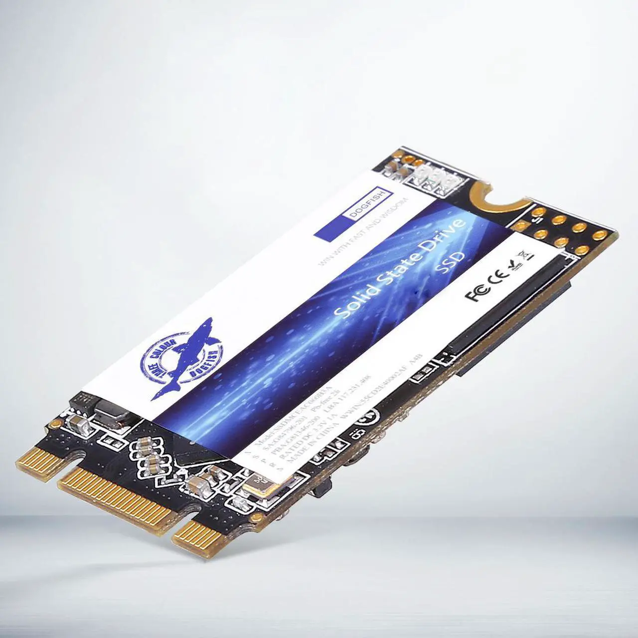Main image of Dogfish M.2 2242 128GB Ngff SATA III Internal Solid State Drive 42MM 3D NAND TLC SATA III 6 Gb/s Laptop Hard Drive M2 (128GB M.2 2242)