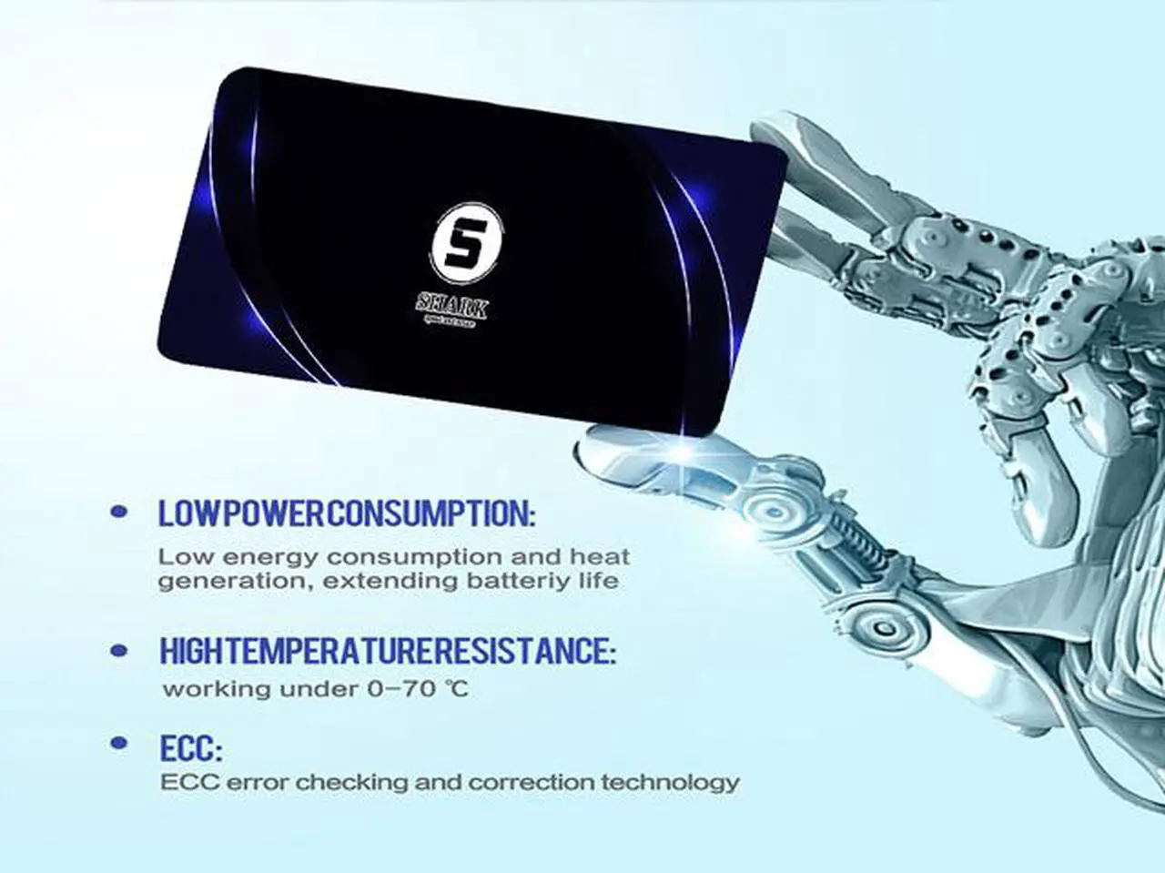 Alt view image 5 of 5 - Shark SSD 60GB SATA3 3D NAND 2.5 Inch 7MM Height MLC TLC Desktop Laptop Hard Drive