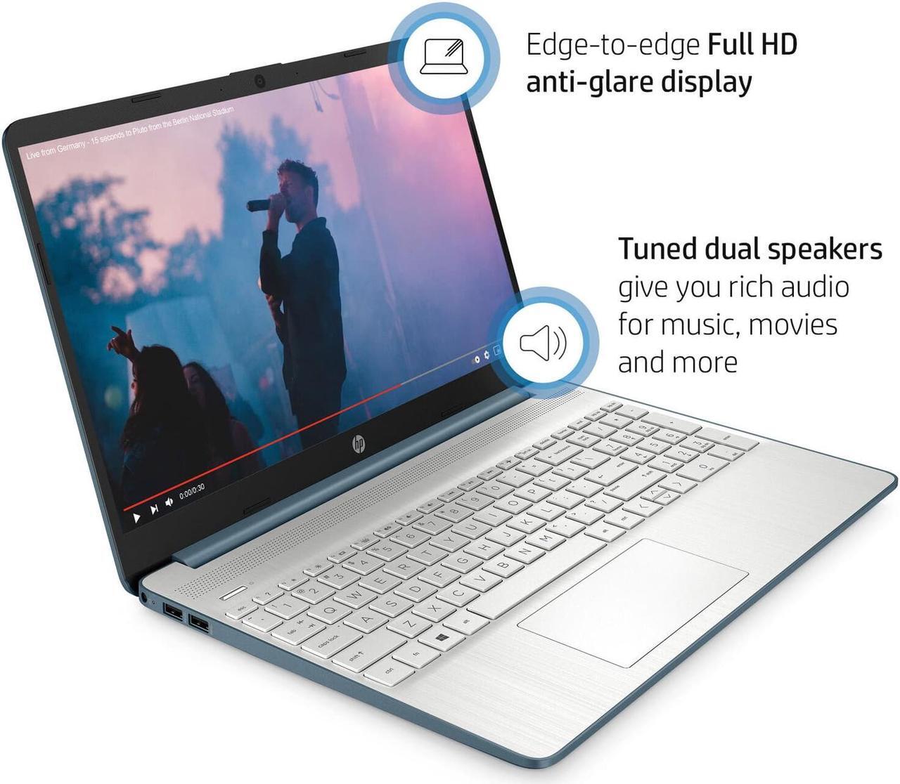 Alt view image 2 of 5 - HP 15-ef2729wm Laptop, 15.6" FHD (1920 x 1080), AMD Ryzen 5 5500U, 8GB RAM, 256GB Gen SSD, Windows 11