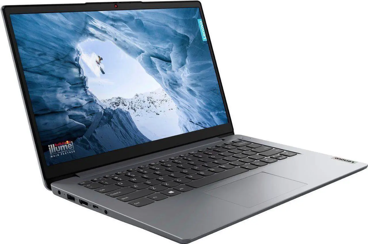 Alt view image 4 of 7 - Lenovo ideapad 1 Laptop, 14" HD (1366 x 768), Non-Touch, Intel Celeron N4020, 4GB Ram, 128 GB eMMC + 128GB SSD, Windows 11 S
