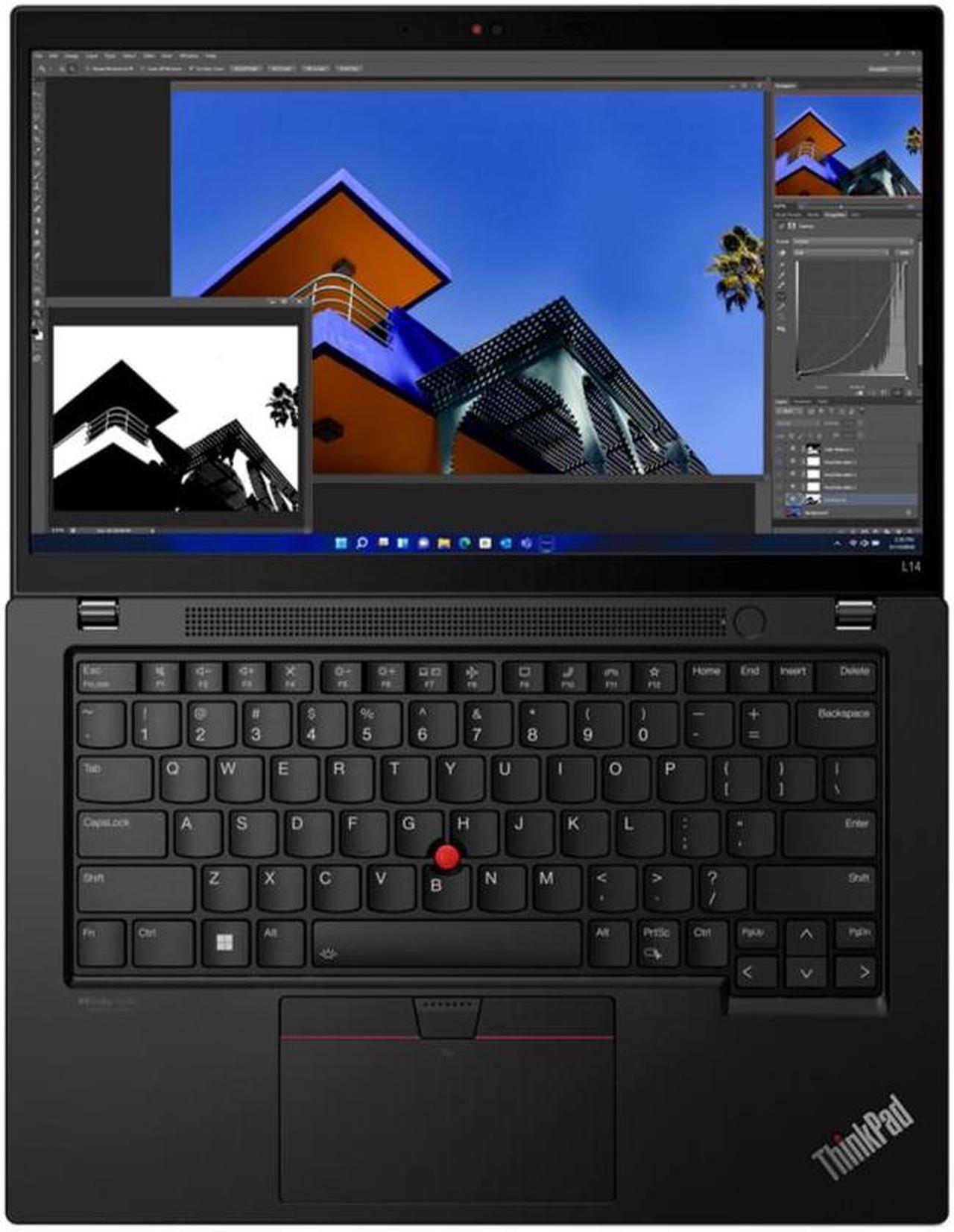 Alt view image 6 of 7 - Lenovo Thinkpad L14 Gen 3 Business Laptop, 14.0" FHD (1920 x 1080) Touchscreen, AMD Ryzen 5 PRO 5675U, 32GB SODIMM RAM, 1TB SSD, Windows 10 Pro