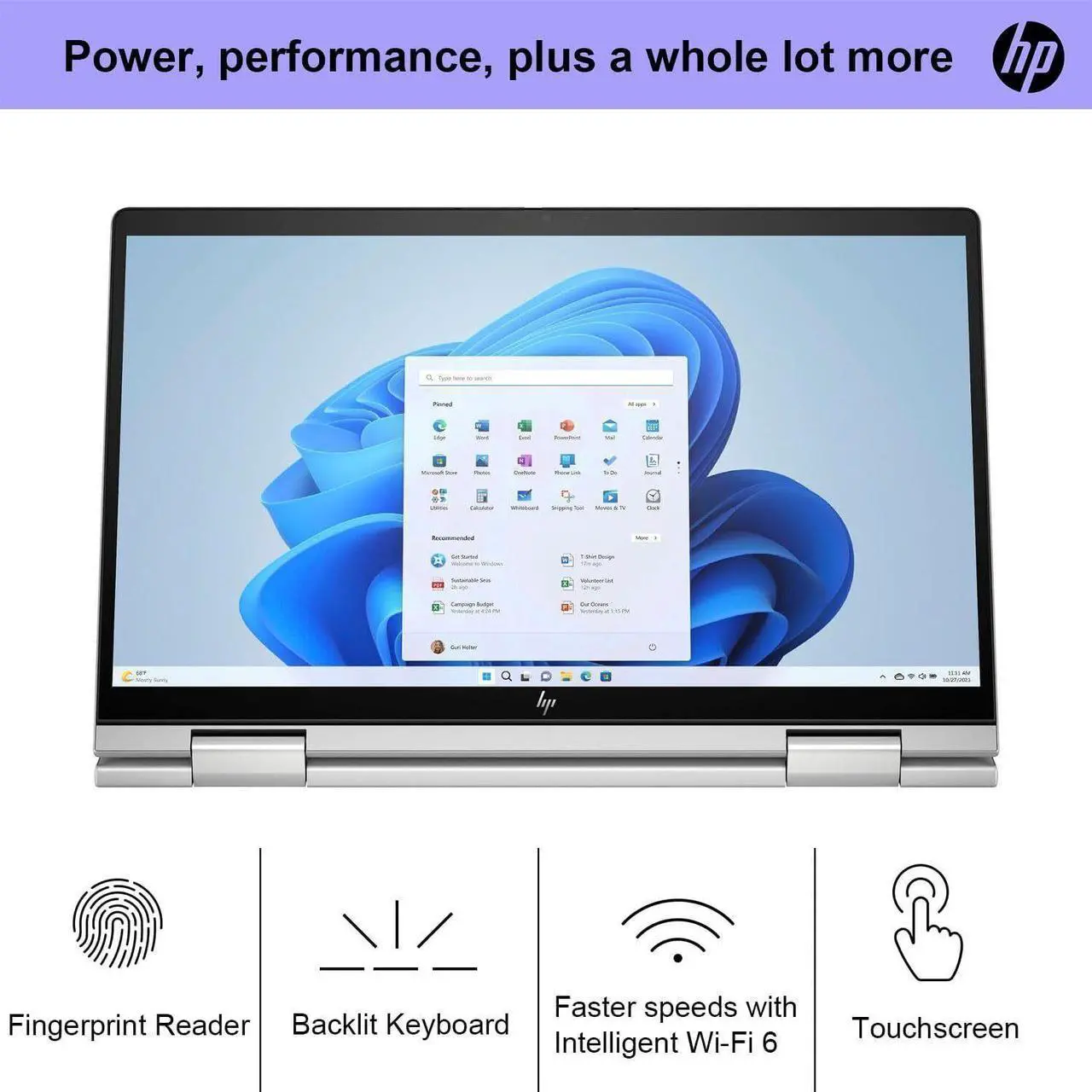 Alt view image 7 of 7 - HP ENVY x360 2-in-1 Laptop, 14" FHD (1920 x 1080) Touchscreen, Intel Core 7 150U, 16GB RAM, 1TB SSD, Windows 11
