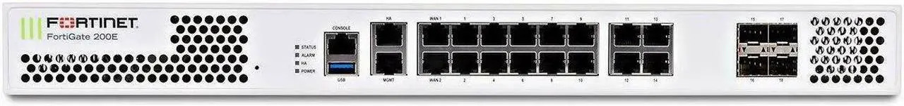 Alt view image 3 of 4 - Fortinet FortiGate FG-200E Network Security Firewall 18xGE port Switch managed EU-Plug 110v-220v