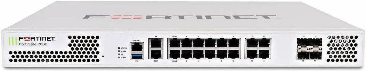 Alt view image 4 of 4 - Fortinet FortiGate FG-200E Network Security Firewall 18xGE port Switch managed EU-Plug 110v-220v
