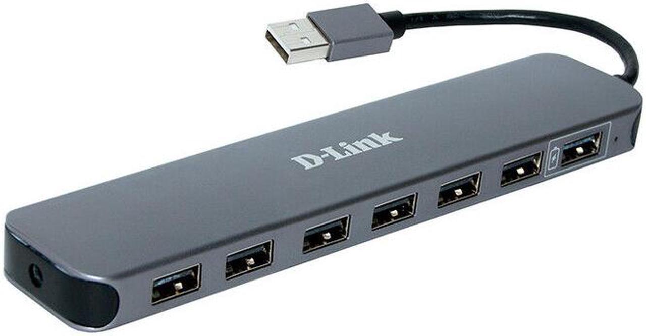 D-Link DUB-H7 External 7 ports USB 2.0 HUB Switch iPod/iPad/iPhone Fast Charging  EU Plug 110V-220V