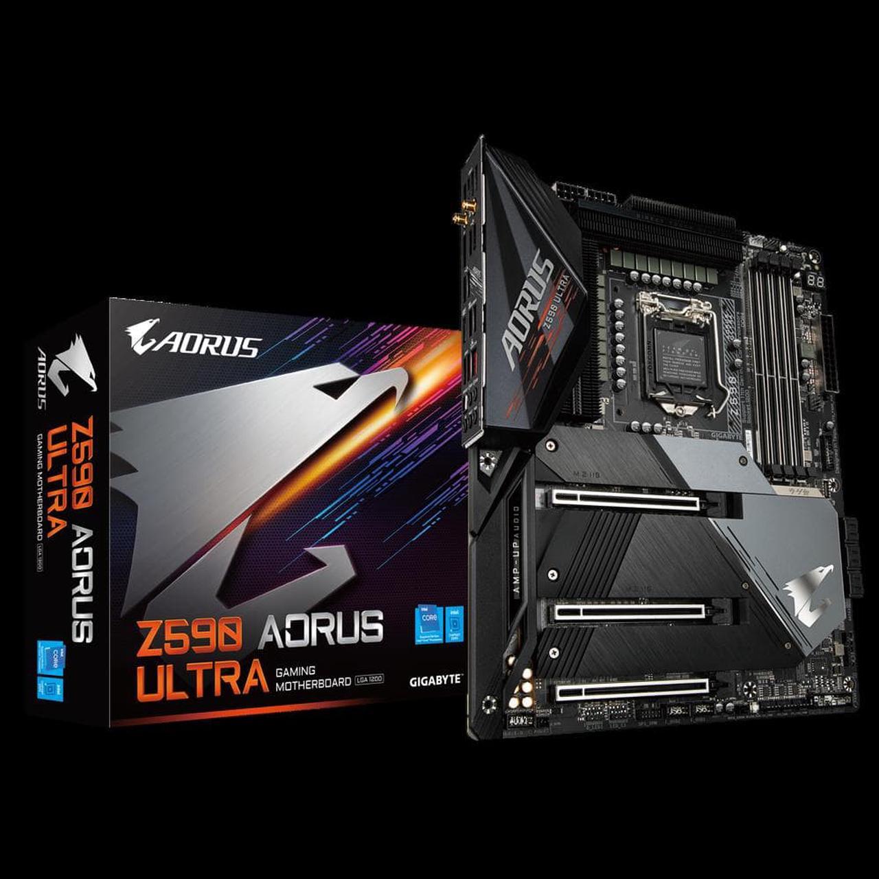 Gigabyte Z590 AORUS ULTRA Motherboard CPU SOCKET LGA1200 Intel DDR4 WIFI 5GHz