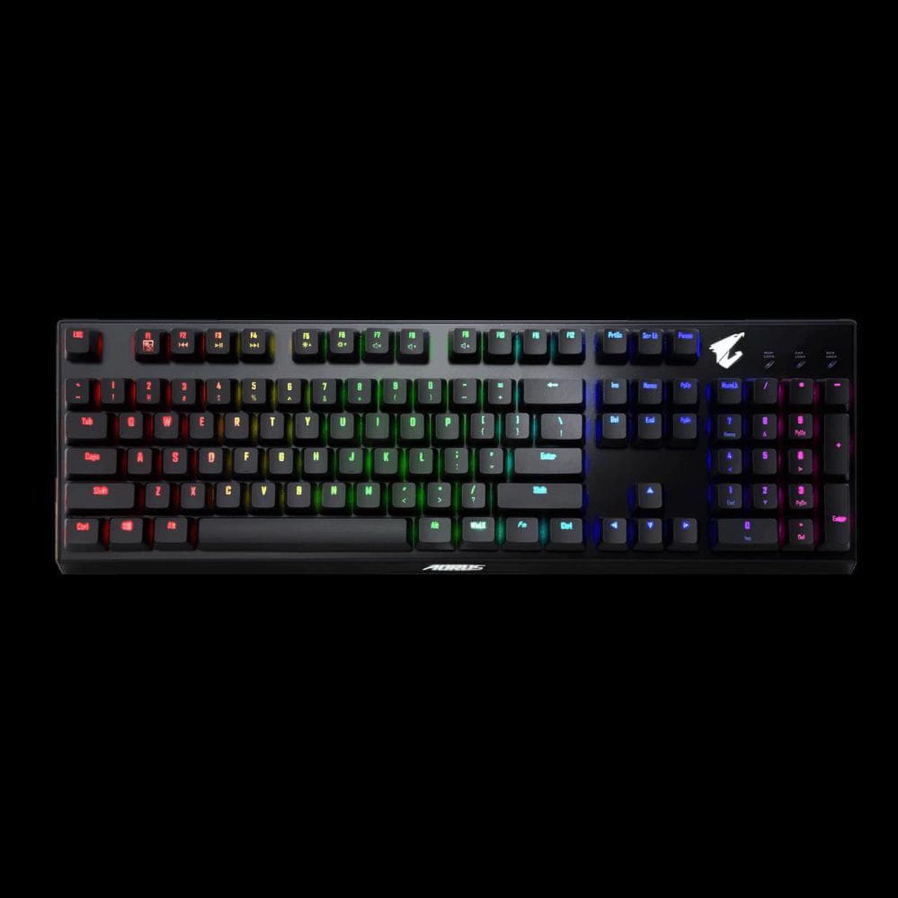 Gigabyte AORUS K9 Optical Mechanical Switches Gaming Keyboard RGB Splash Proof English & Hebrew