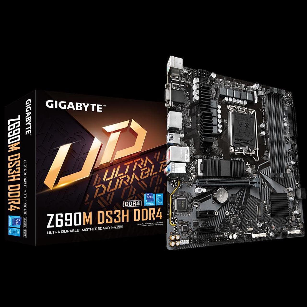 Gigabyte Z690M DS3H DDR4 Motherboard CPU LGA1700 Intel HDMI DP VGA 2.5GbE LAN