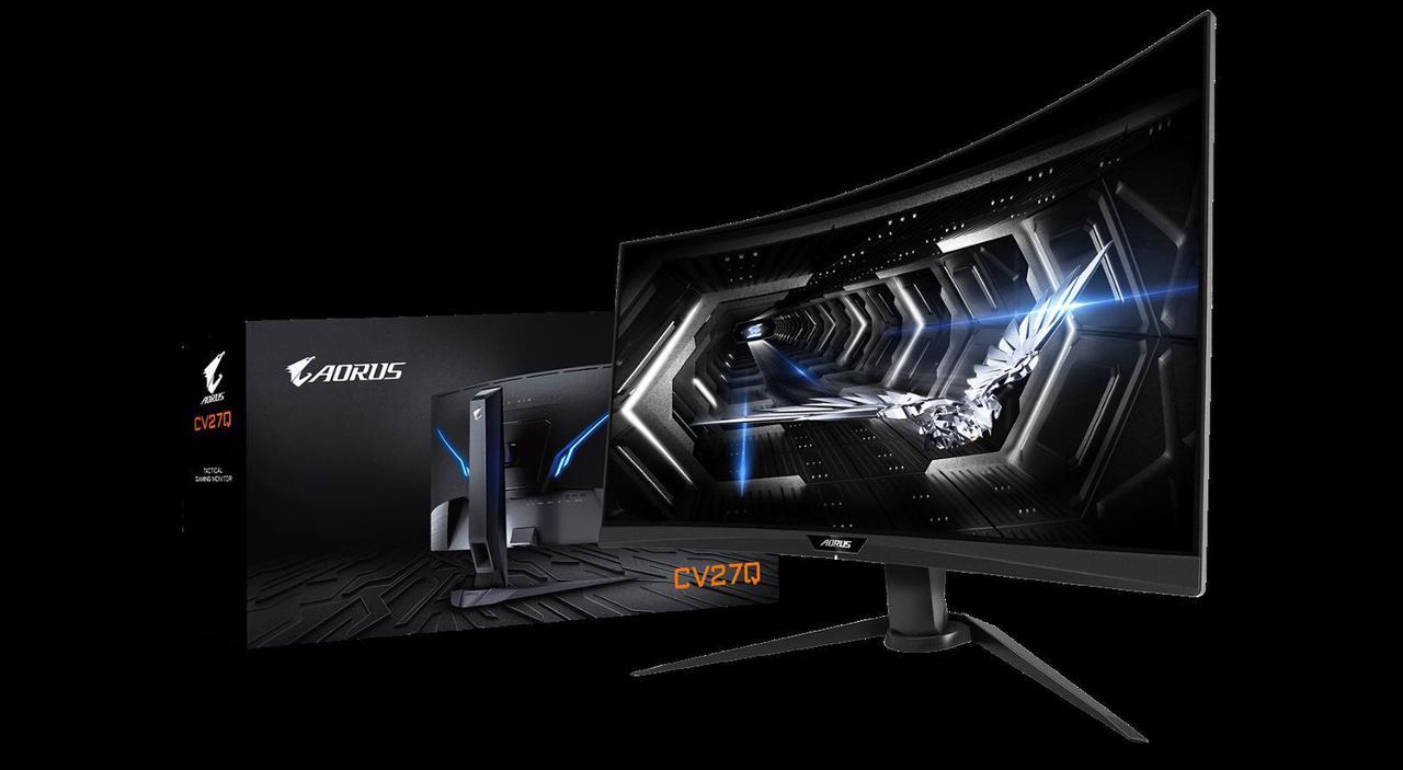 Gigabyte AORUS CV27Q Gaming Curved Monitor LCD 27" 2K QHD 165Hz 1ms HDMI DP