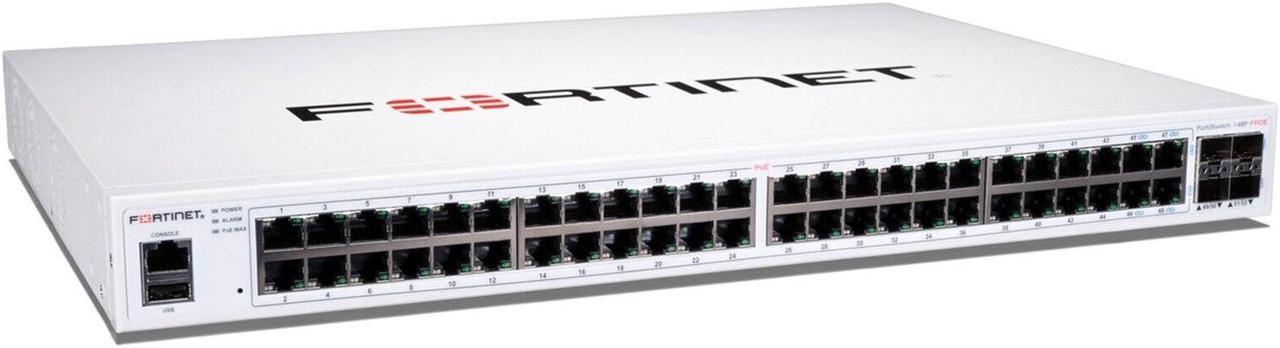 Fortinet FortiSwitch FS-148F-FPOE Switch 48x GE port +FC-10-148FF-247-02-12