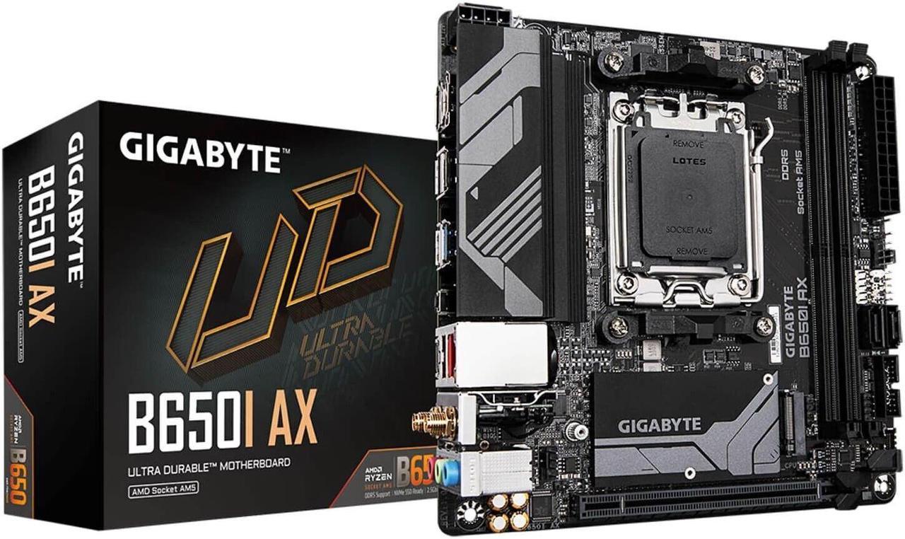 Gigabyte B650I AX Socket AM5 Motherboard Mini ITX HDMI DP Wi-Fi 6/6E