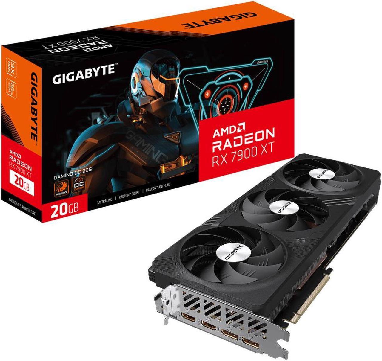 Gigabyte RX 7900 XT GV-R79XTGAMING OC-20GD 20 Gbps GDDR6 320 bit 7680x4320 HDMI