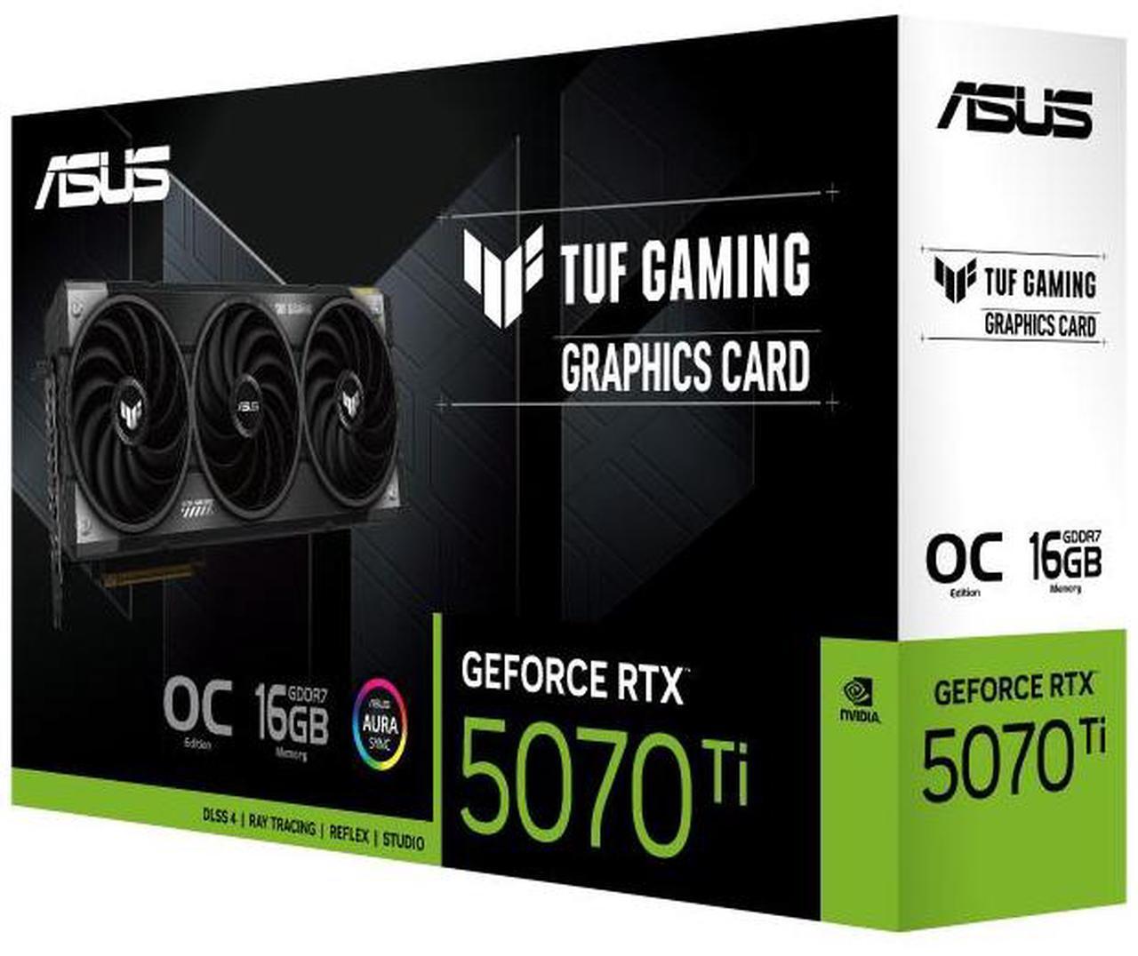 Alt view image 2 of 5 - ASUS TUF RTX5070 TI O16G GAMING video card PCI Express 5.0 GDDR7 256 bit 28 Gbps