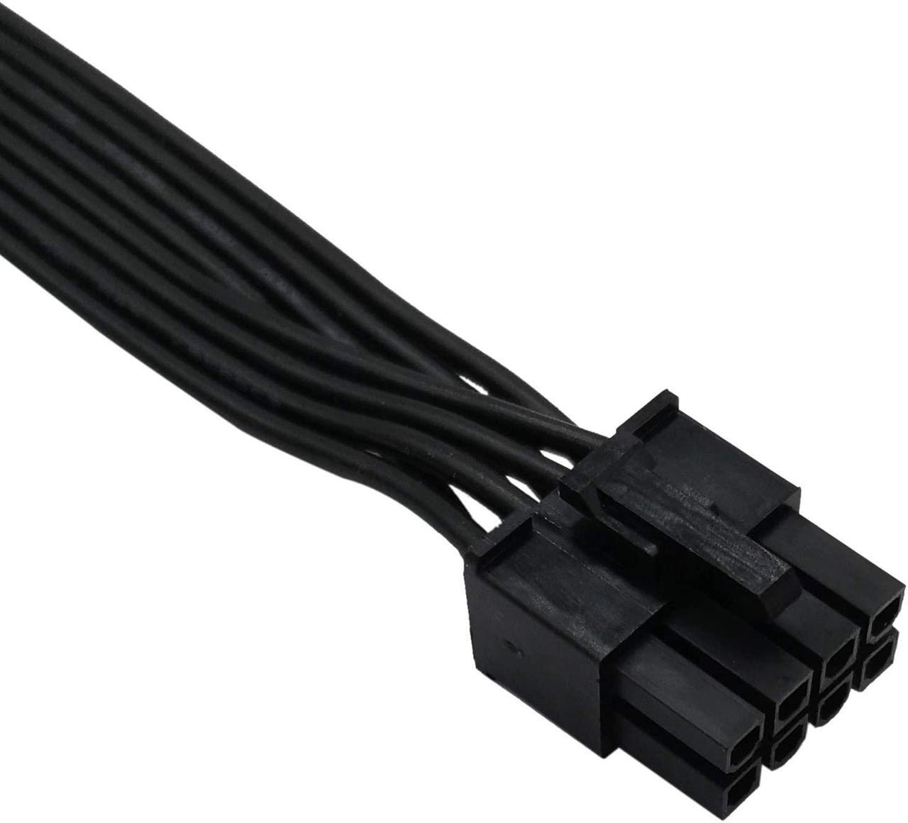 Alt view image 2 of 6 - COMeap CPU 8 Pin Male to CPU 8 Pin (4+4 Detachable) Male EPS-12V Motherboard Power Adapter Cable for Corsair Modular Power Supply 25-inch(63cm)