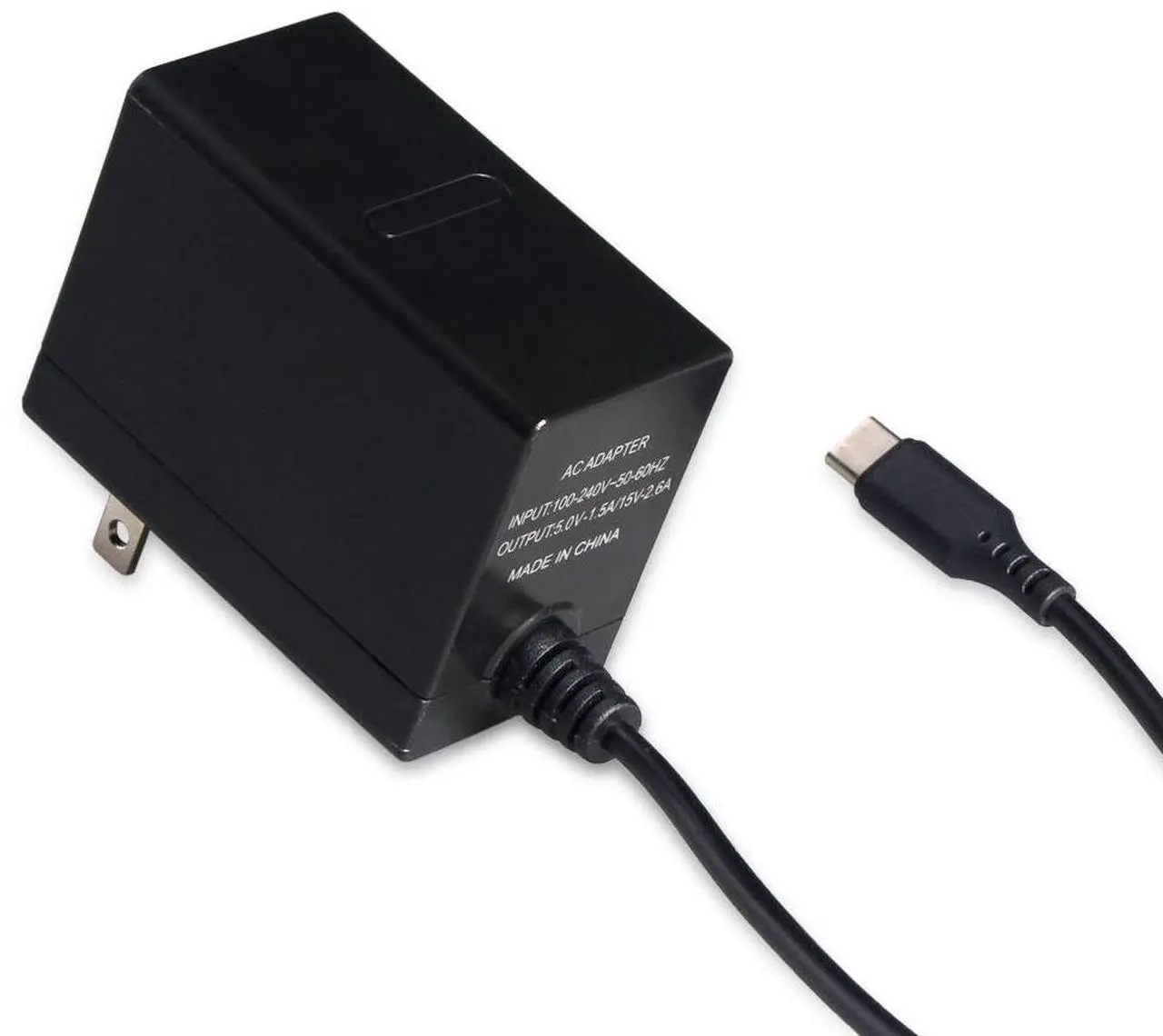 Alt view image 5 of 6 - AC Adapter for Nintendo Switch - Nintendo Switch Charger with 5FT Power Cord - 15V 2.6A Power Adapter for Nintendo Switch (Support TV Mode and Switch Pro Controller)