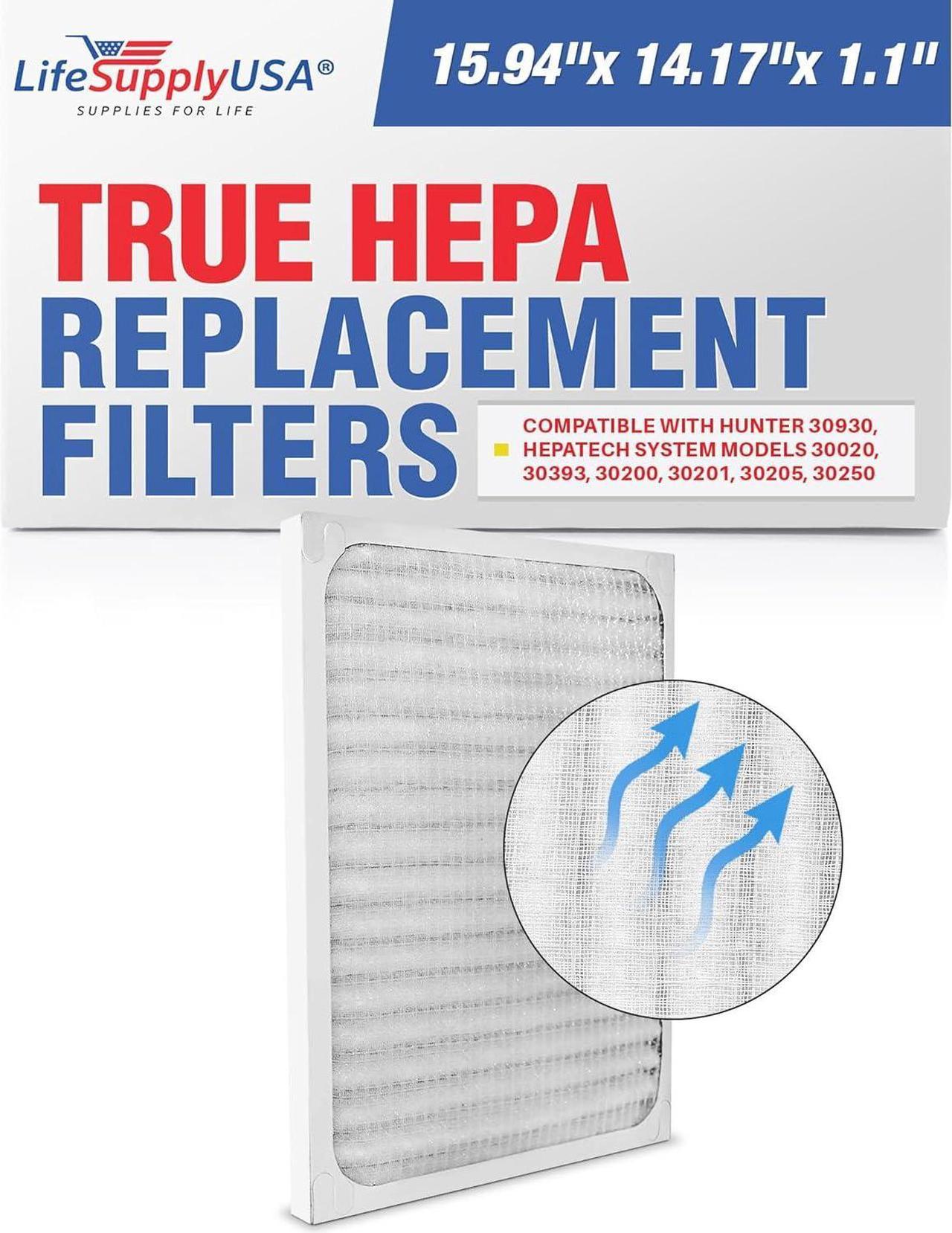 Replacement Filter for Hunter 30930 Air Purifier HEPATech System by LifeSupplyUSA