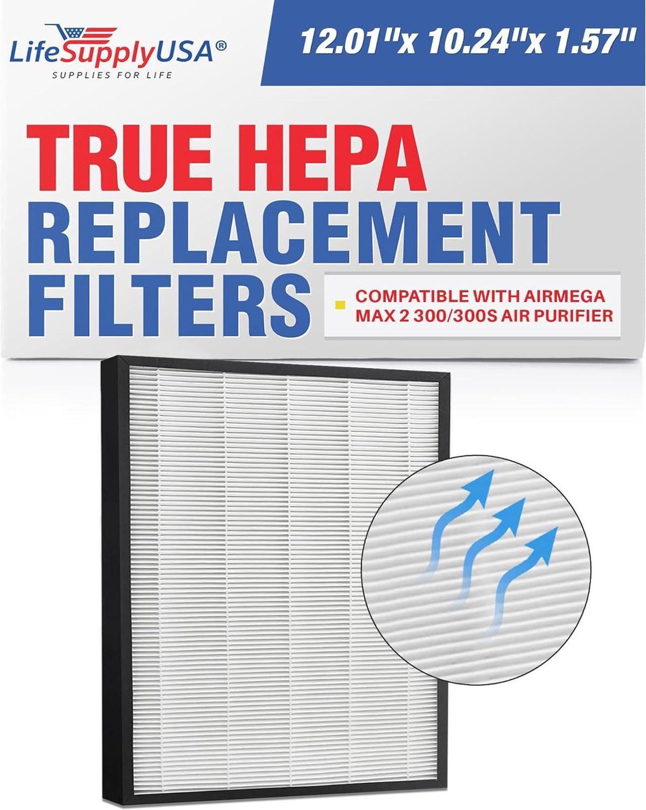 HEPA Filter Complete Replacement for AIRMEGA Max 2 Air Purifier 300/300S