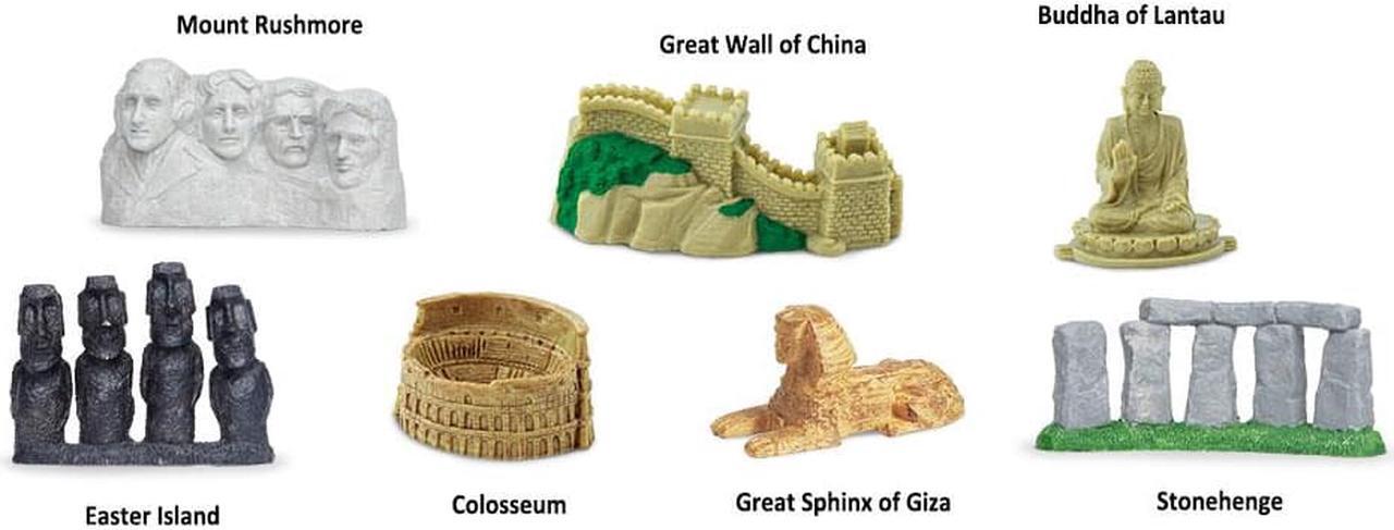 Alt view image 2 of 4 - Toobs World Landmarks Safari Ltd Set Educational Kids Toy Figure