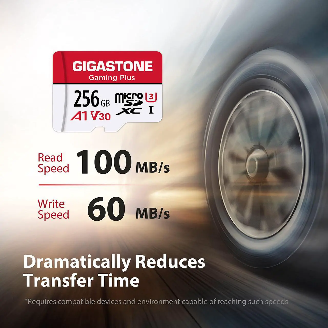 Alt view image 2 of 9 - Gigastone 256GB Micro SD Card, Gaming Plus, Nintendo-Switch Compatible MicroSDXC Memory Card, 100MB/s, 4K Video Recording, Action Camera, Wyze, GoPro, Dash Cam, Security Camera, UHS-I A1 U3 V30 Class 10