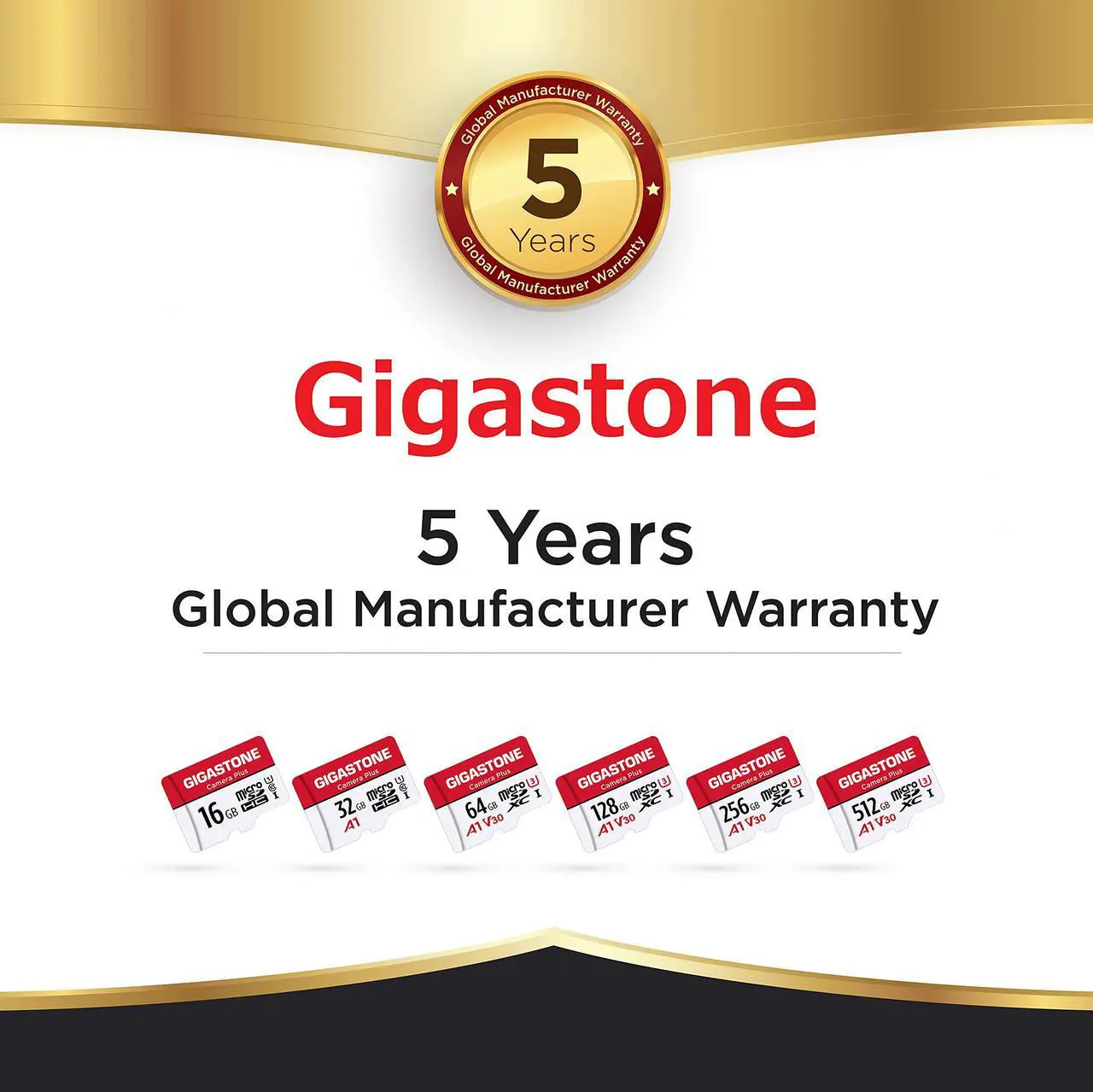 Alt view image 7 of 7 - [Gigastone] 64GB Micro SD Card, Camera Plus, MicroSDXC Memory Card for Wyze Cam, Video Camera, Security Camera, Smartphone, Fire tablet, 4K Video Recording, UHS-I U3 A1 V30, 95MB/s, with Adapter