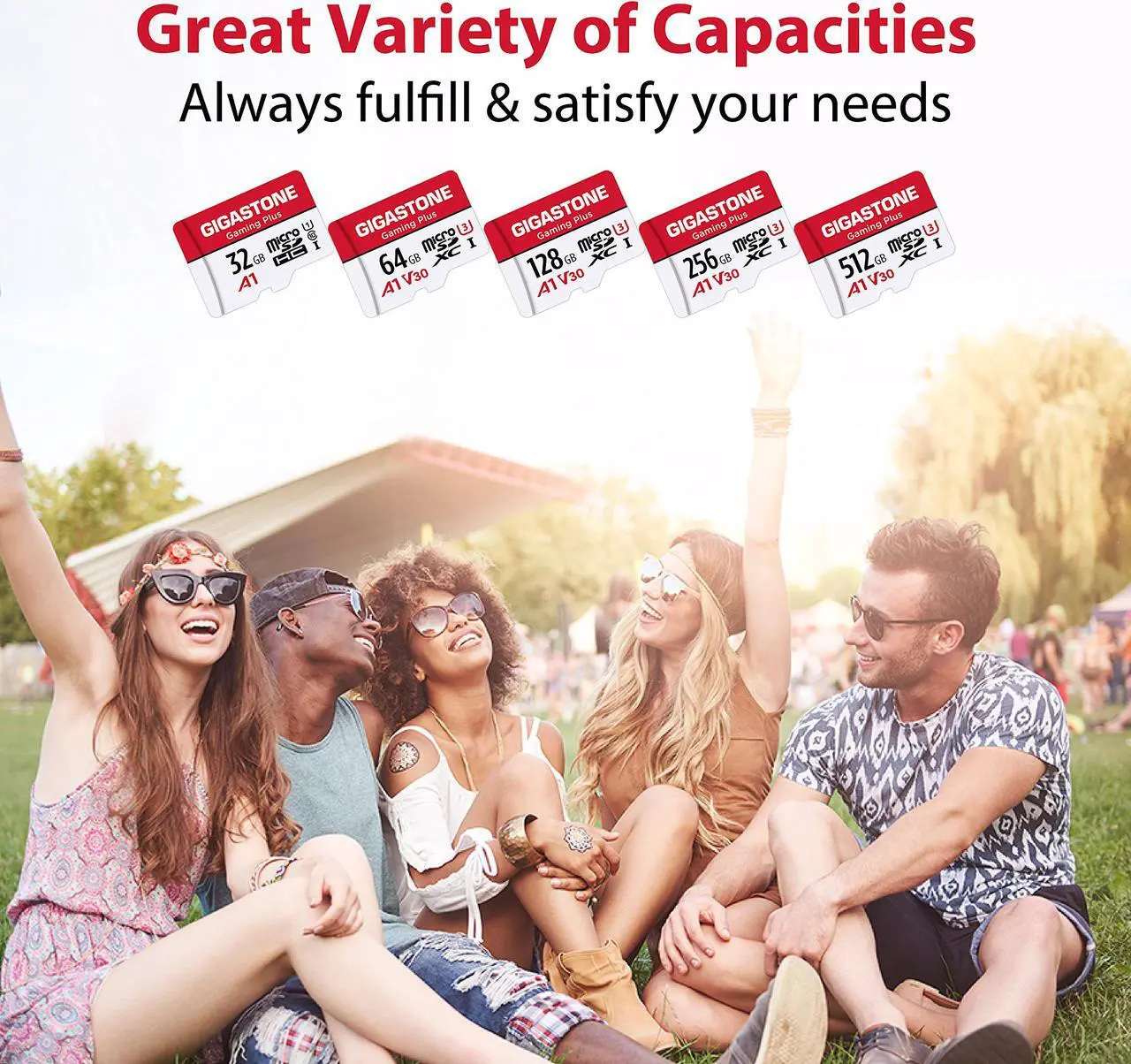 Alt view image 6 of 8 - Gigastone 64GB Micro SD Card, Gaming Plus, Nintendo-Switch Compatible MicroSDXC Memory Card, 95MB/s, 4K Video Recording, Action Camera, Wyze, GoPro,Dash Cam, Security Camera, UHS-I A1 U3 V30 Class 10
