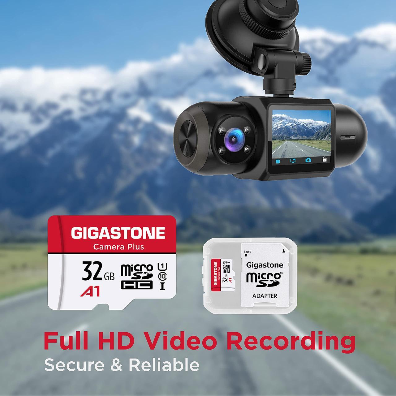 Alt view image 5 of 7 - [Gigastone] Micro SD Card 32GB 2-Pack, Camera Plus, MicroSDHC Memory Card for Video Camera, Wyze Cam, Security Camera, Roku, Full HD Video Recording, UHS-I U1 A1 Class 10, up to 90MB/s, with Adapter