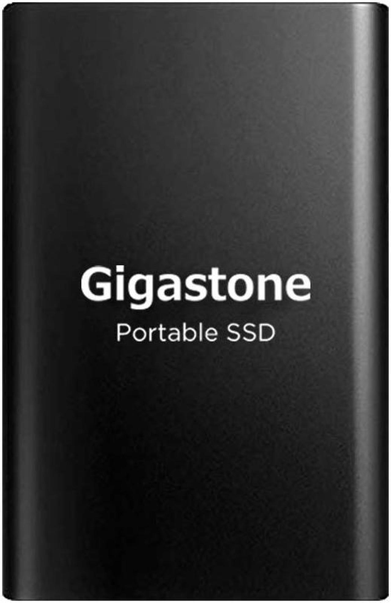 Main image of Gigastone 1TB External SSD USB 3.2 Type C, Read Speed up to 500MB/s, 3D NAND, Ultra Slim Metal Portable Solid State Drive, for PC Laptop Mac Windows Linux Android PS4 Xbox One Smart TV