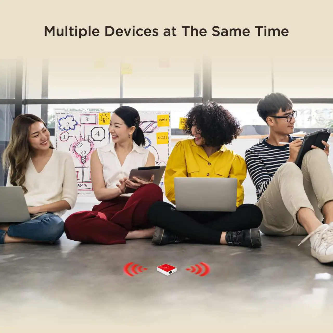 Alt view image 4 of 7 - Gigastone TR1 Mini Wireless 4-Pack Travel Router 150Mbps, WiFi Router, WiFi Repeater, WiFi Range Extender, 802.11N, Built with Qualcomm Atheros AR9331 WiFi Ethernet Processor