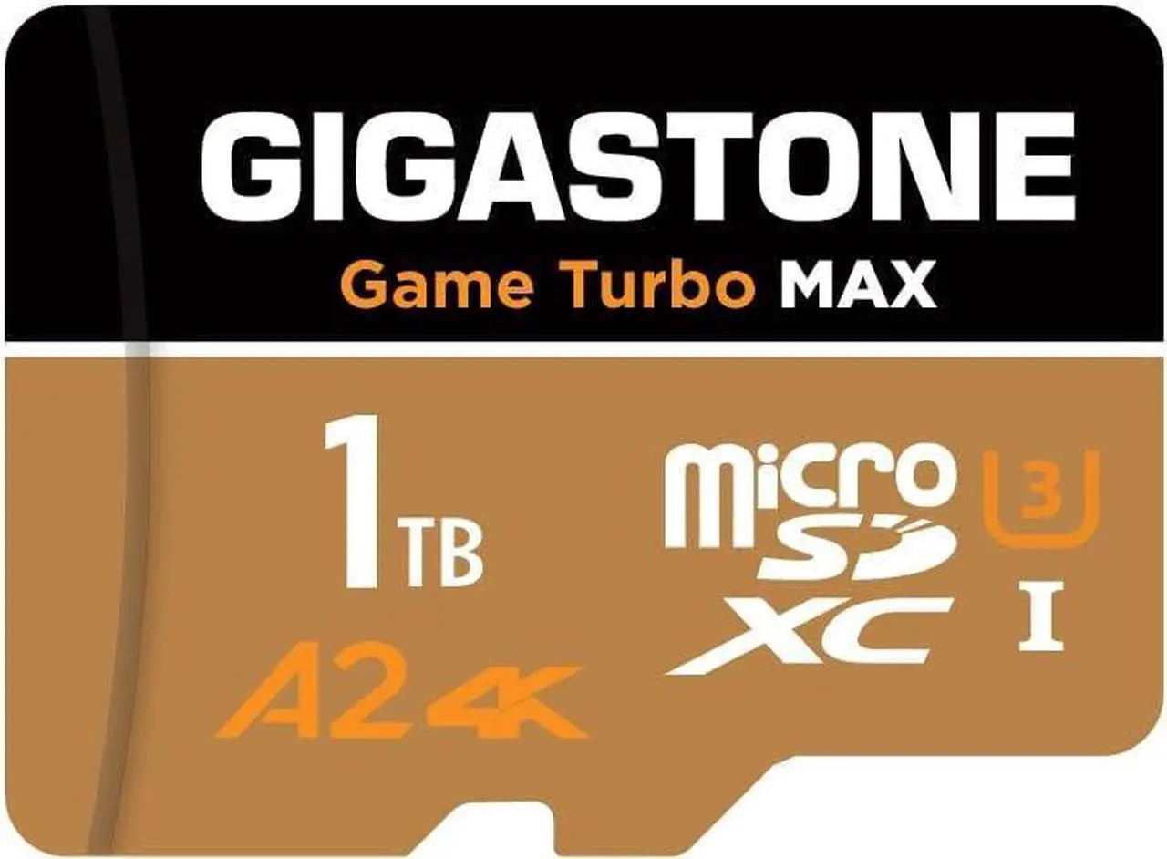 Main image of [5-Yrs Free Data Recovery] GIGASTONE 1TB Micro SD Card, 4K Game Turbo MAX, MicroSDXC Memory Card for Nintendo-Switch, GoPro, Action Camera, DJI, UHD Video, R/W up to 160/140 MB/s, UHS-I U3 A2 4K C10