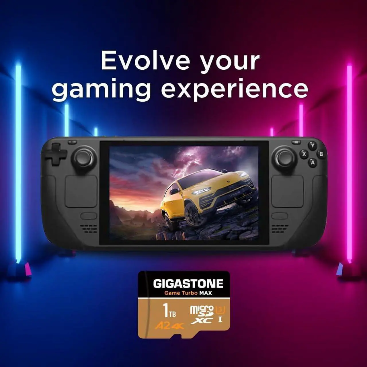 Alt view image 4 of 4 - [5-Yrs Free Data Recovery] GIGASTONE 1TB Micro SD Card, 4K Game Turbo MAX, MicroSDXC Memory Card for Nintendo-Switch, GoPro, Action Camera, DJI, UHD Video, R/W up to 160/140 MB/s, UHS-I U3 A2 4K C10