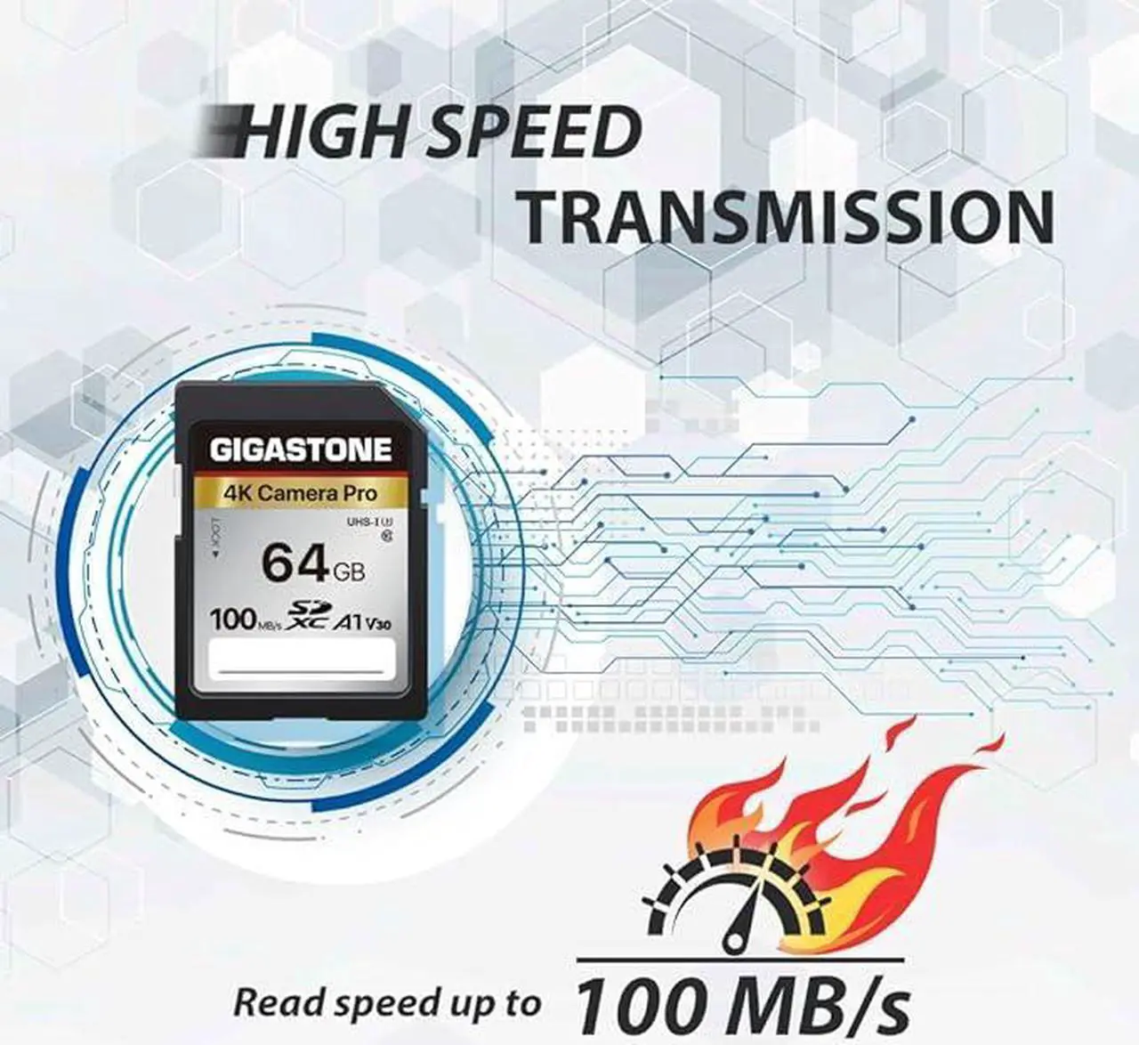 Alt view image 2 of 6 - GIGASTONE 64GB 2-Pack SD Card V30 SDXC Memory Card High Speed 4K Ultra HD UHD Video Compatible with Canon Nikon Sony Pentax Kodak Olympus Panasonic Digital Camera, with 2 Mini cases