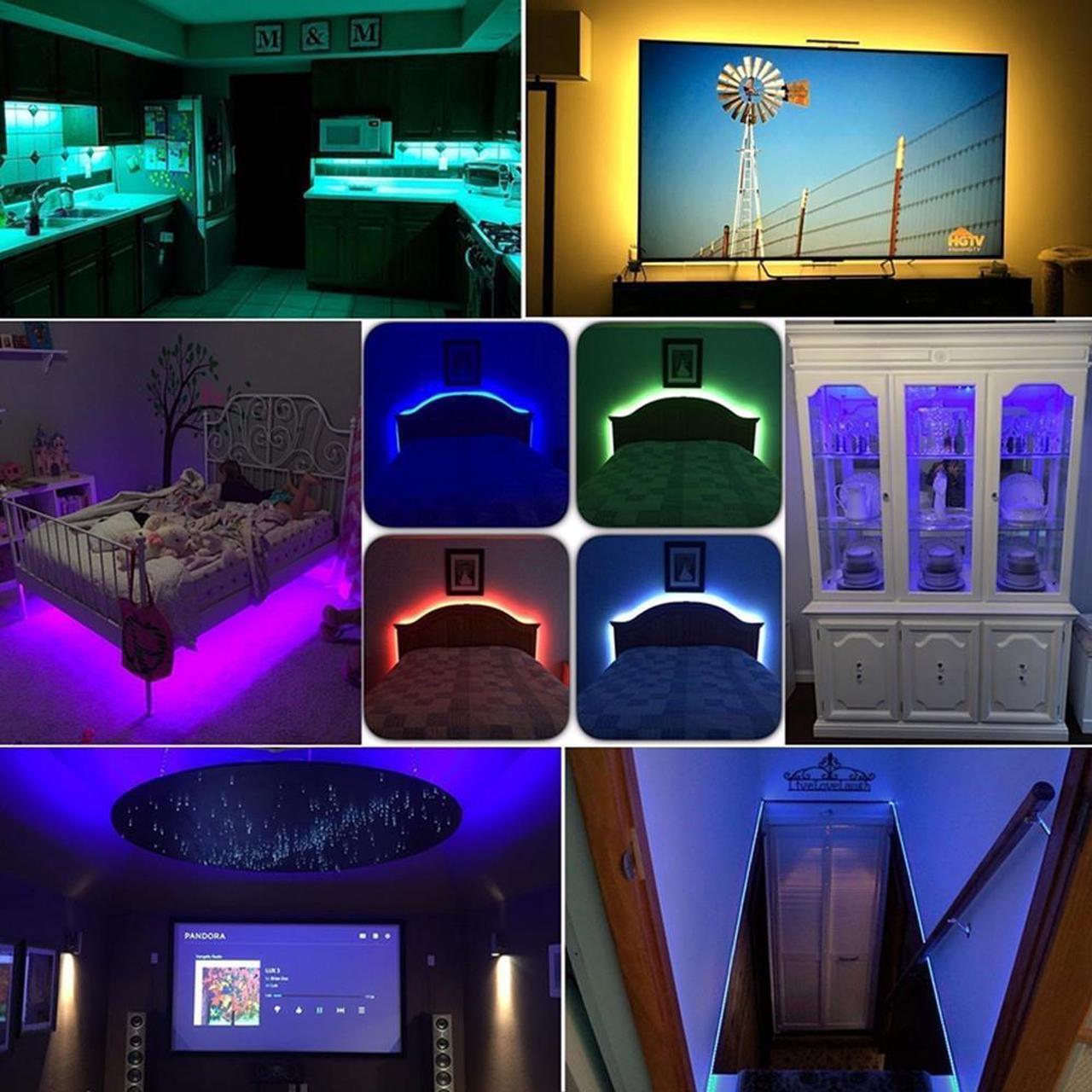 Alt view image 6 of 6 - Strip Light RGB 2M/78.74 INCH LED TV Backlight Strip Light USB Bias Monitor Lighting