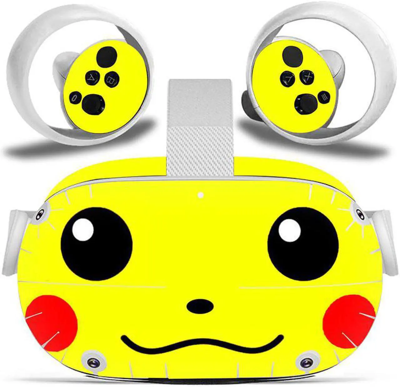 Main image of Misskit Vinyl Skin Sticker for Oculus Quest 2 VR Headset Controller PVC Decals Cute Cartoon Wrap Cover for Oculus Quest 2 Accessories