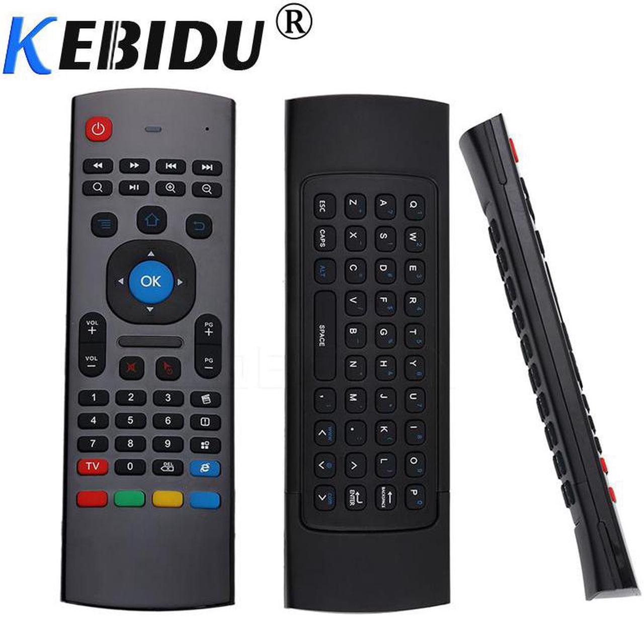 kebidu Updated 2.4G Fly Air Mouse MX3 Wireless Remote Control Wireless Keyboard for Smart TV TV box T95Z Plus/X96