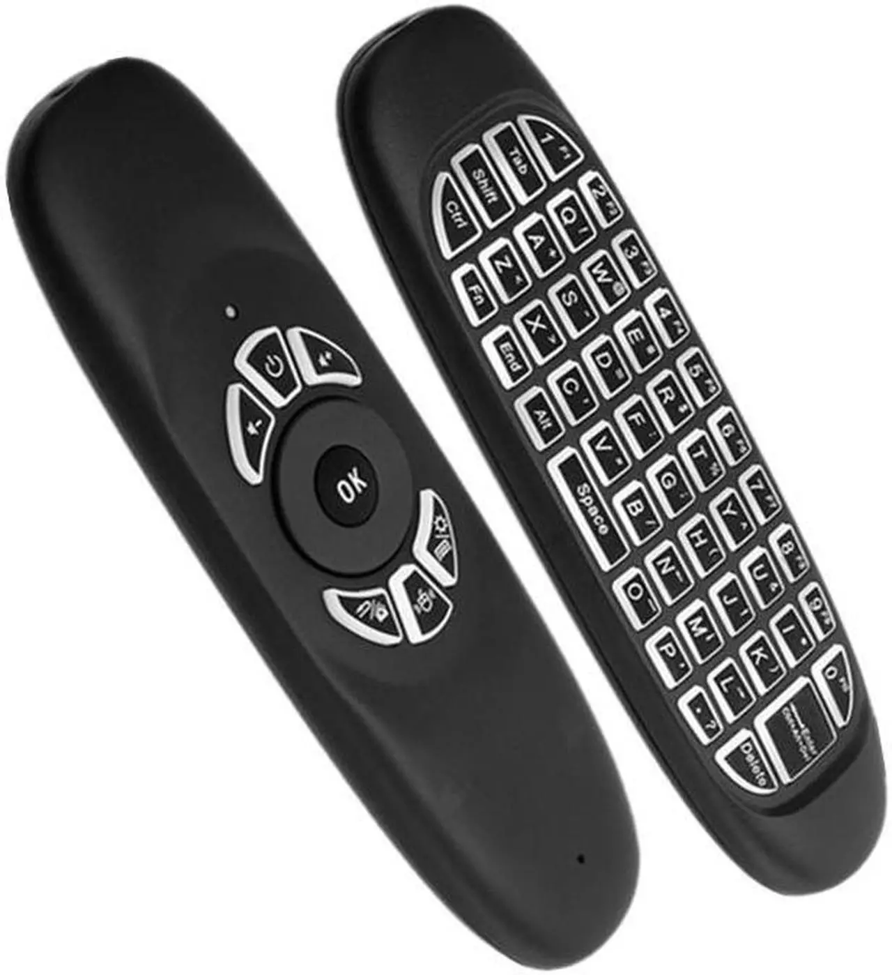 Alt view image 2 of 6 - Tikigogo C120  fly air mouse backlit with keyboard microphone voice search 2.4G mini Wireless Keyboard as remote controller