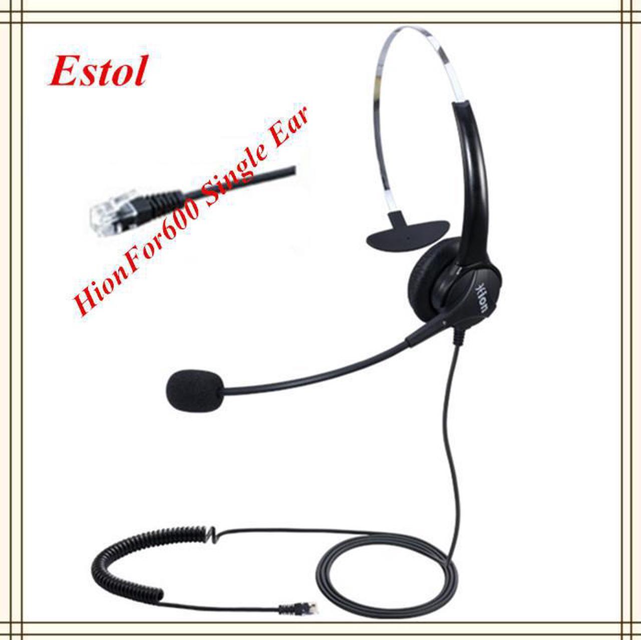 Hion For600 RJ9 plug Call center headset Crystal headphone,telephone earphone ip phone headphone