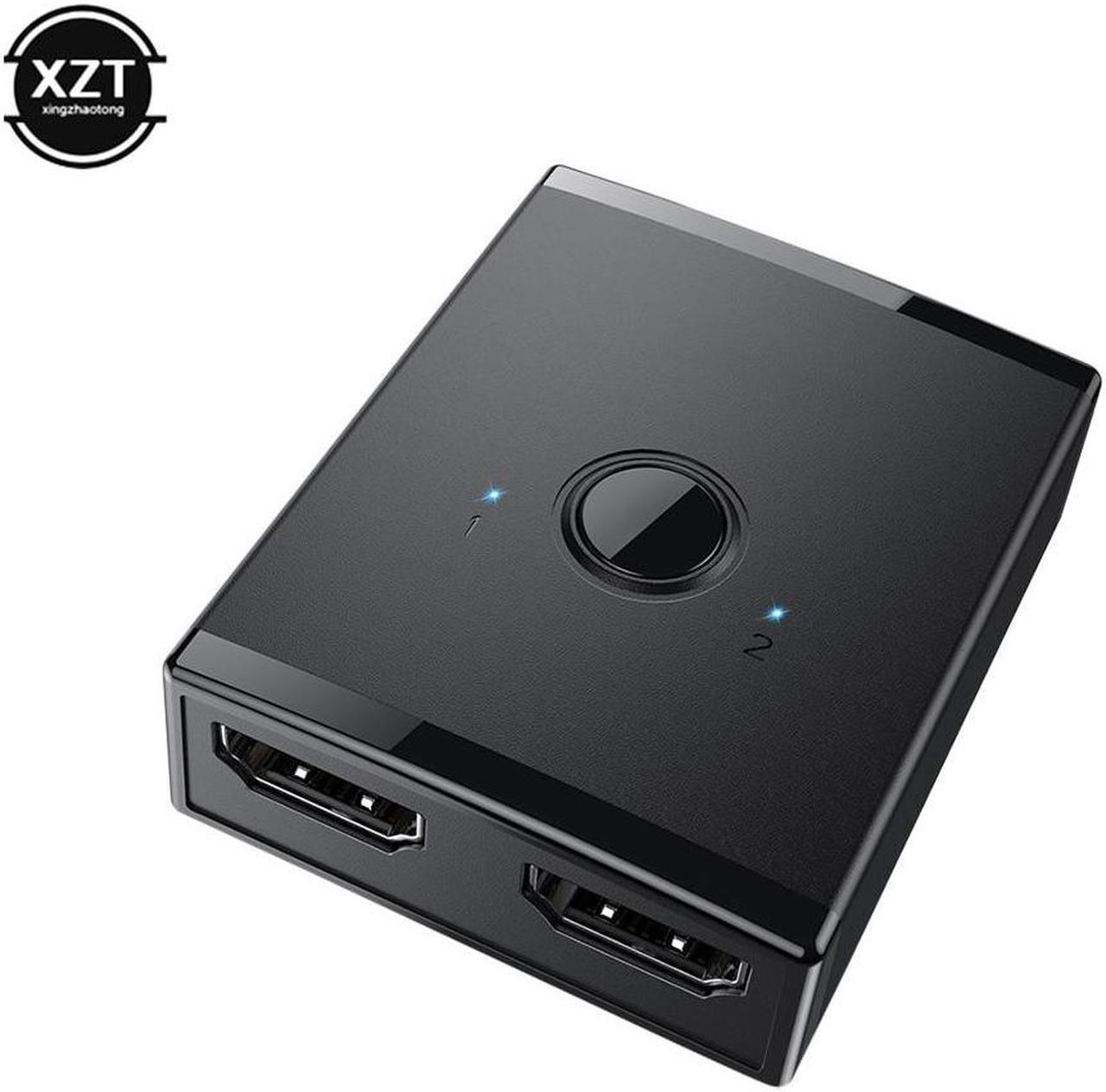 Alt view image 6 of 6 - HDMI-compatible USB KVM Switcher 2 In 1 Out Support 4K Bidirectional Splitter USB 3.0 HUB Switch for PC Keyboard Mouse Printer